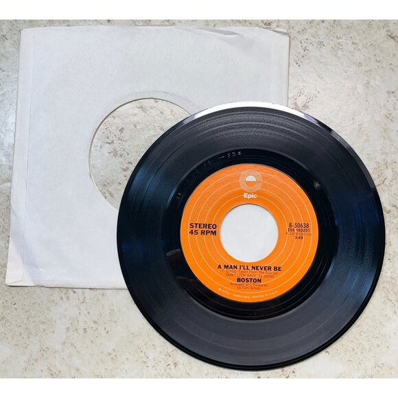 Boston Don't Be Afraid / A Man I'll Never Be 45 Epic 8-50638 1978 - Picture 5 of 6